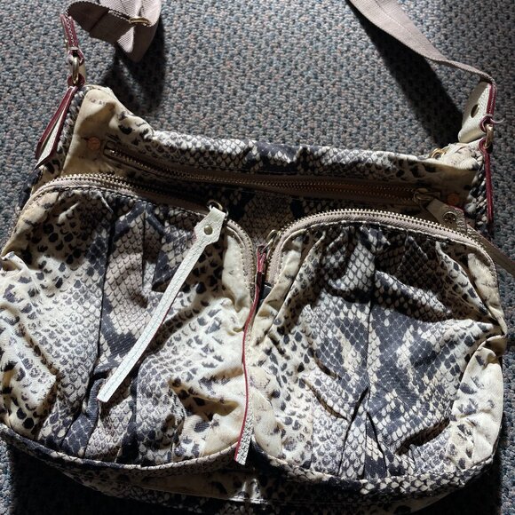 MZ Wallace Mia Snakeskin Print Crossbody Bag - Picture 2 of 10